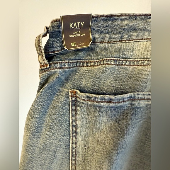 KUT FOR THE KLOTH KATHY ANKLE STRAIGHT LEG STYLE KP0594GB5R SIZE 24W FADED WASH - Picture 4 of 12